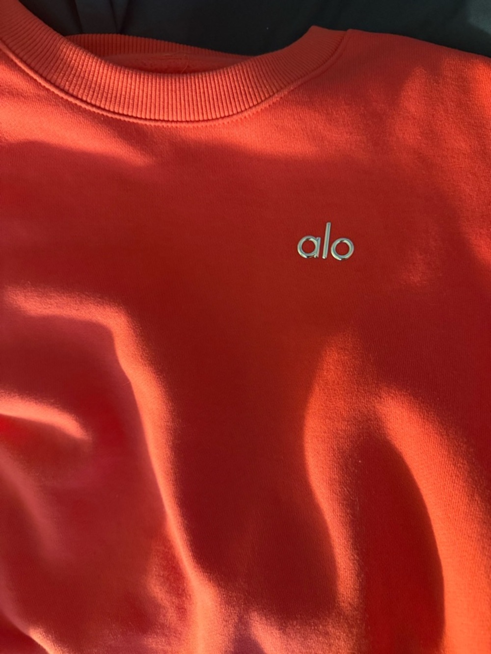 Alo Yoga Candy Red Logo Sweatshirt - Picture 6 of 8